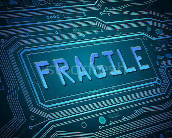 Fragile technologie résumé style illustration Photo stock © 72soul