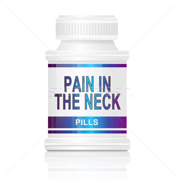 Pain in the neck concept. Stock photo © 72soul