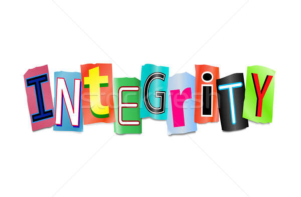 Stock photo: Integrity concept.