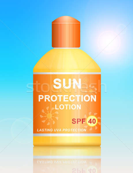 SPF 40 sun protection lotion. Stock photo © 72soul