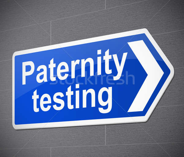 Paternité test illustration signe graphique concept Photo stock © 72soul