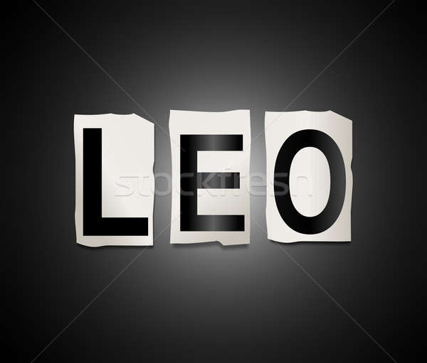 Leo word concept. Stock photo © 72soul