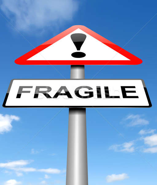 Fragile sign concept. Stock photo © 72soul