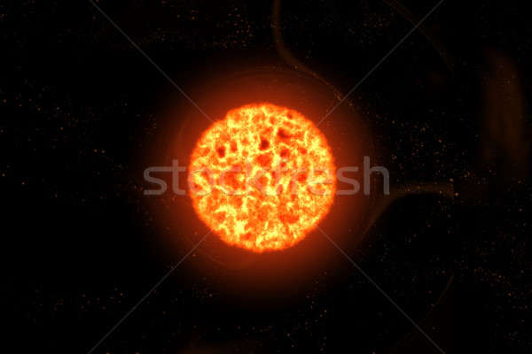 Rouge géant star faible masse solaire Photo stock © 7activestudio