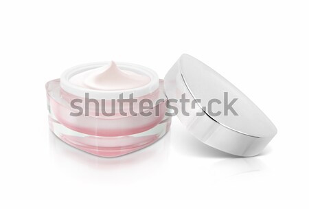Rózsaszín háromszög kozmetikai bögre fehér narancs Stock fotó © 7Crafts