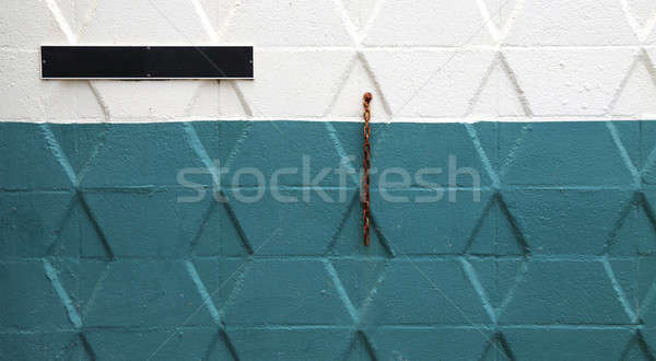 Mur vieux chaîne école [[stock_photo]] © 808isgreat