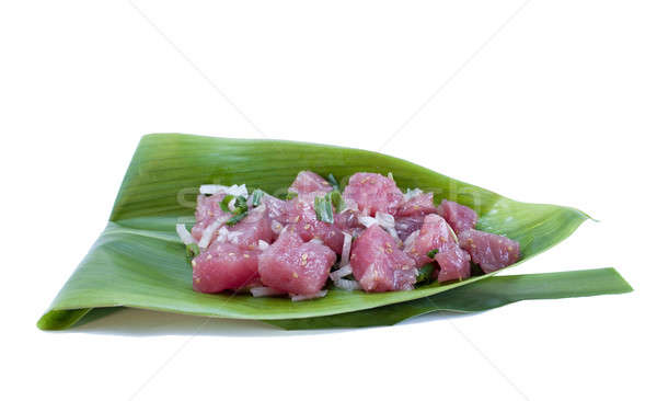 Tuna Sashimi Salad - Ahi Poke Stock photo © 808isgreat