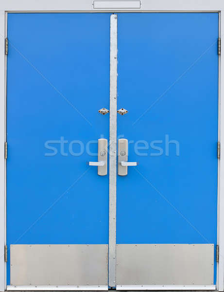 old school door blue Stock photo © 808isgreat
