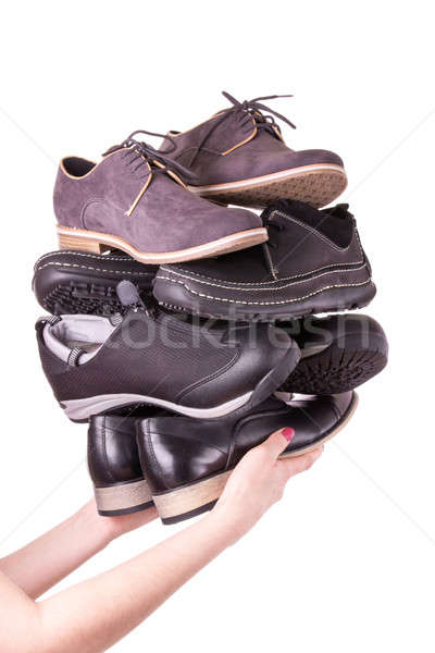 Beaucoup chaussures main femme hommes [[stock_photo]] © a2bb5s