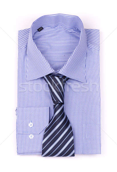 Blue shirt with a tie Stock photo © a2bb5s