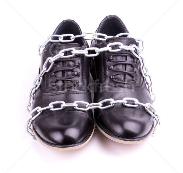 Shoes wrapped in chains Stock photo © a2bb5s