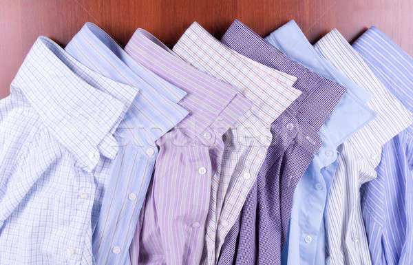 Eight multi-colored male shirts Stock photo © a2bb5s