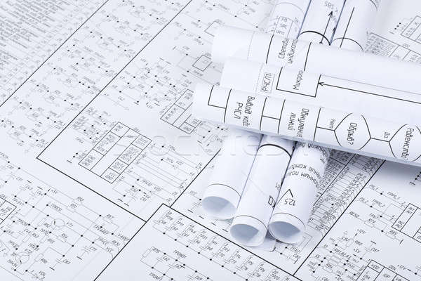 Dessins roulé tube design industrie science [[stock_photo]] © a2bb5s