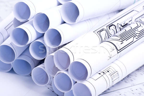 Rolled drawing Stock photo © a2bb5s