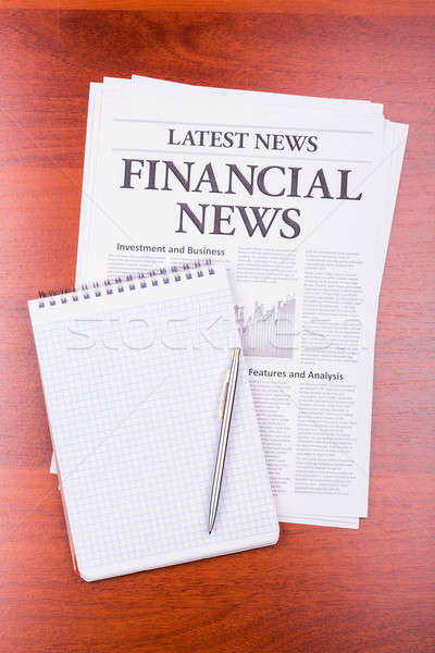 The newspaper FINANCIAL NEWS Stock photo © a2bb5s