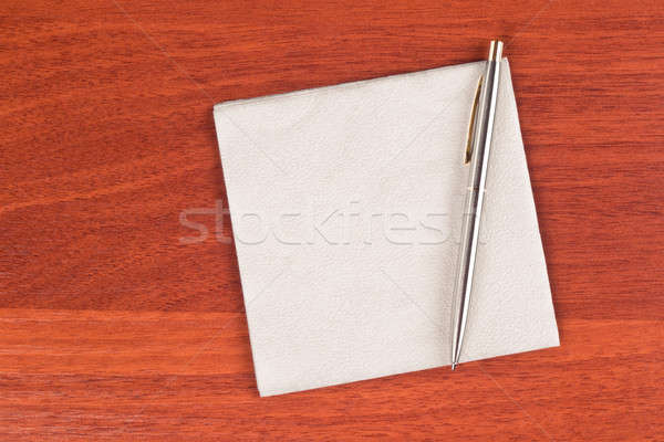 Serviette stylo table [[stock_photo]] © a2bb5s