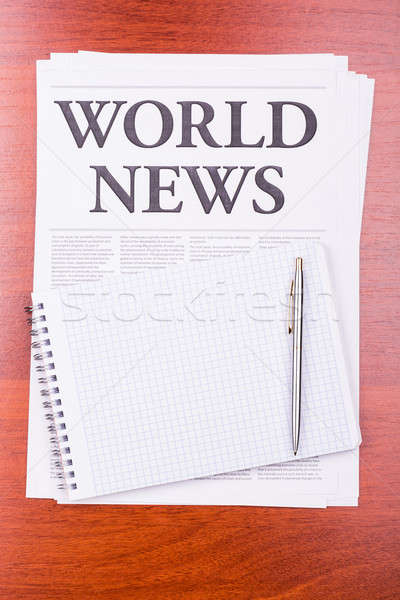 Stock photo: The newspaper  WORLD NEWS