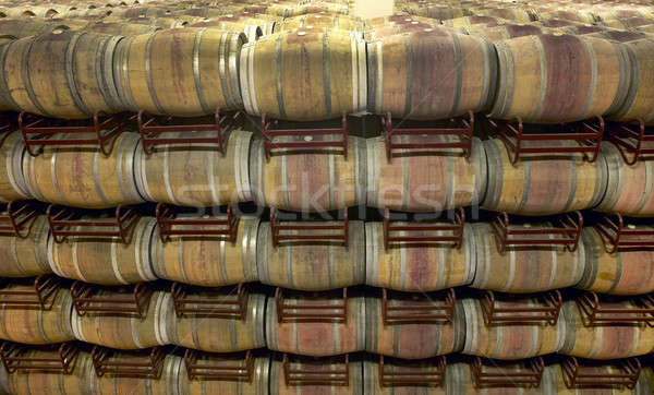 Vin imbatranire proces spaniol lemn Imagine de stoc © ABBPhoto
