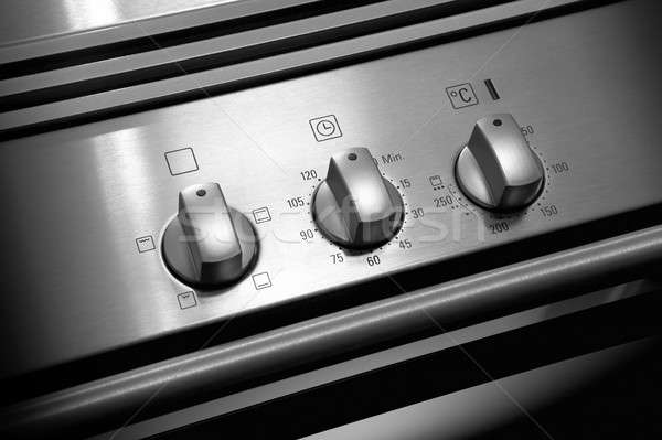 オーブン メタリック 構造 黒白 デザイン 青 ストックフォト © ABBPhoto