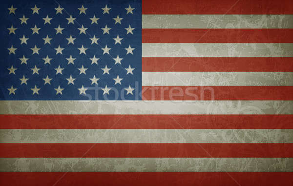 Grunge vlag USA hoog textuur Stockfoto © abdulsatarid