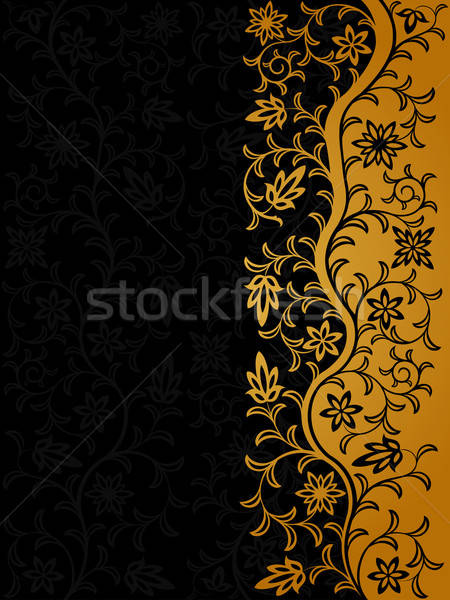 ヴィンテージ フローラル 装飾的な パターン 花 葉 ストックフォト © AbsentA