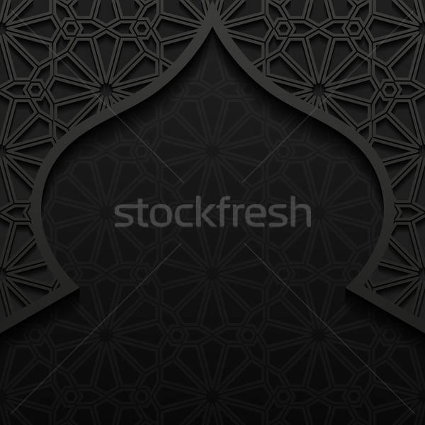 Abstrakten traditionellen Ornament Textur Hintergrund schwarz Stock foto © AbsentA