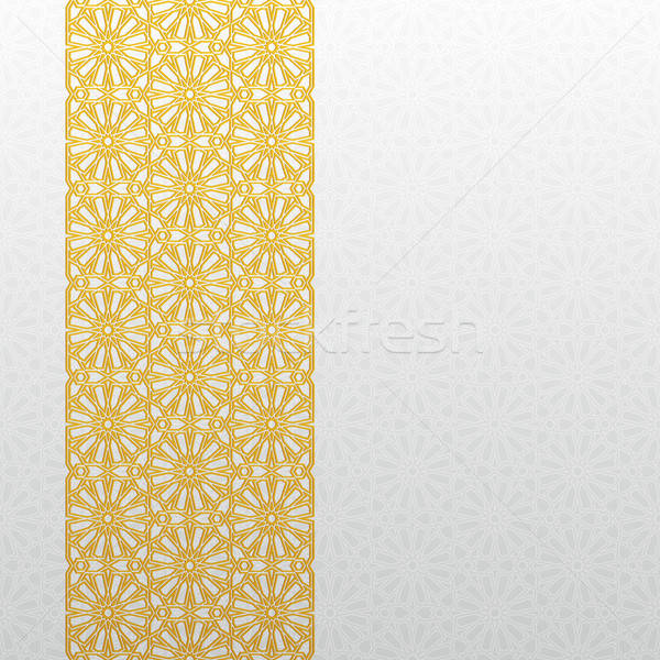 抽象的な 伝統的な 飾り 金 レトロな 壁紙 ストックフォト © AbsentA