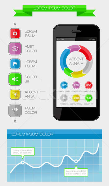 Сток-фото: Ui · Инфографика · веб · Элементы · дизайна · eps10