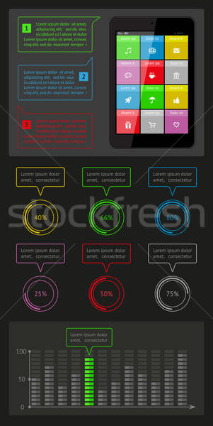 Ui infographie web design eps10 [[stock_photo]] © AbsentA