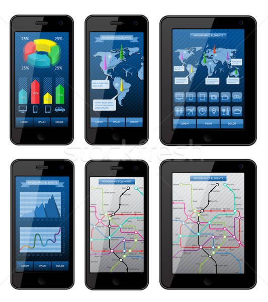 Isolé infographie eps10 monde [[stock_photo]] © AbsentA