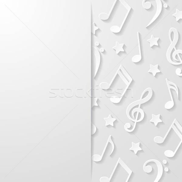 Abstract background with musical notes. Vector illustration. Stock photo © AbsentA
