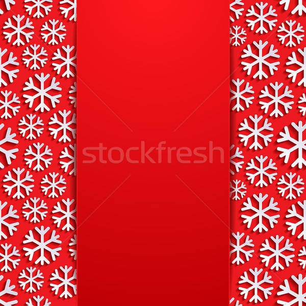 Abstract background with snowflakes Stock photo © AbsentA