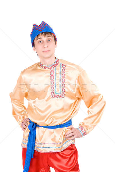 man in the Russian national costume Stock photo © acidgrey
