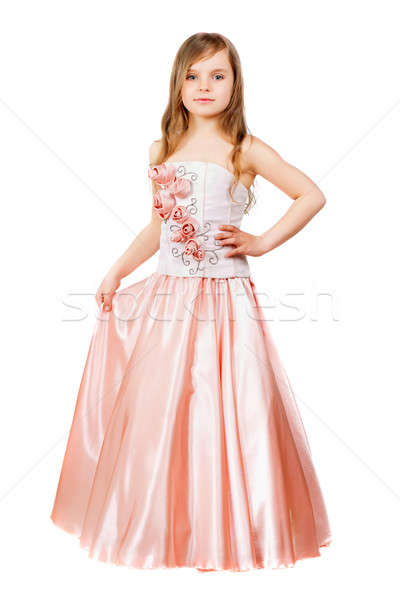 Peu Nice fille posant Peach [[stock_photo]] © acidgrey