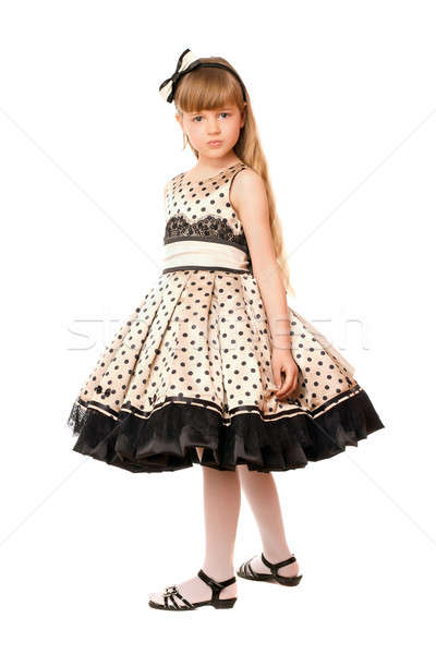 Stock photo: Charming little girl in a dress