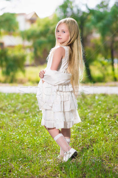 Stock photo: Little blond girl