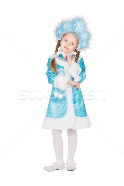 Ragazza neve costume bambina posa Foto d'archivio © acidgrey