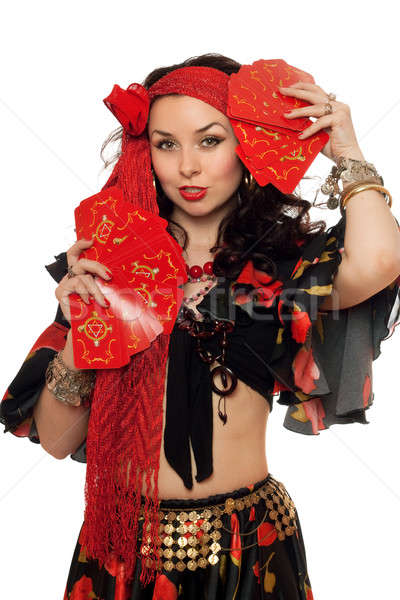 Portrait of gorgeous gypsy woman  Stock photo © acidgrey