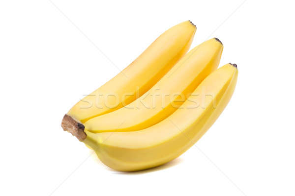 Foto d'archivio: Primo · piano · tre · dolce · banane · bianco · salute