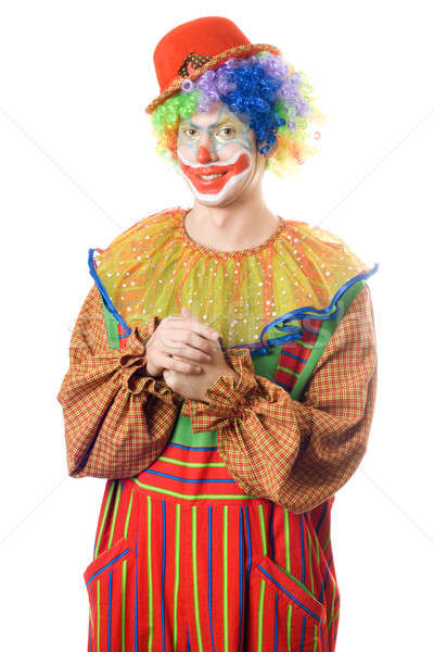 Portrait of a smirking clown Stock photo © acidgrey