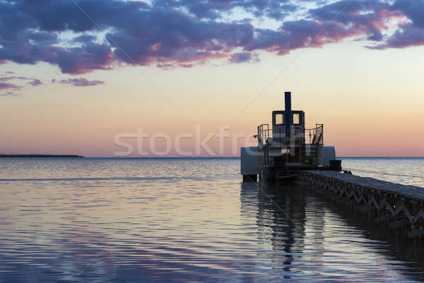 Ferryboat in the evening Stock photo © acidgrey