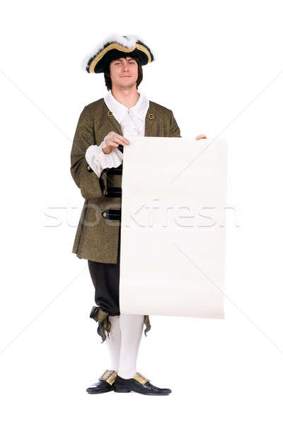 Man in a historical costume. Isolated Stock photo © acidgrey