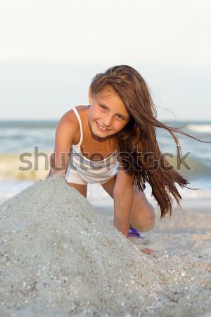 Joli jeunes dame maillot de bain humide [[stock_photo]] © acidgrey