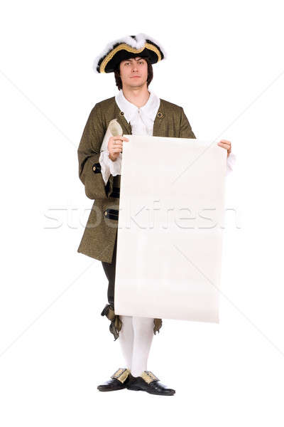 Man in a historical costume Stock photo © acidgrey