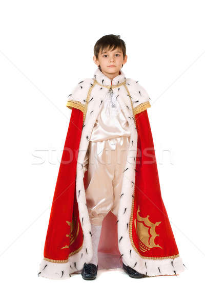 Băiat halat rege teatru copil Imagine de stoc © acidgrey