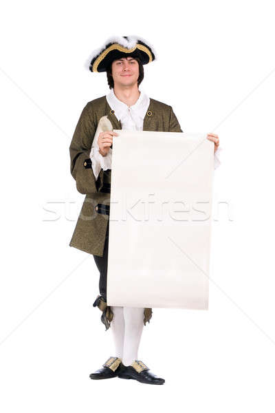 Young man in a historical costume Stock photo © acidgrey