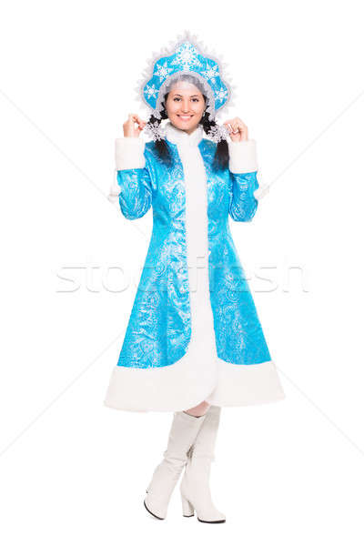 Bella donna indossare inverno costume Foto d'archivio © acidgrey