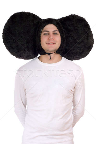 Portrait of a funny guy with big ears (Cheburashka) Stock photo © acidgrey