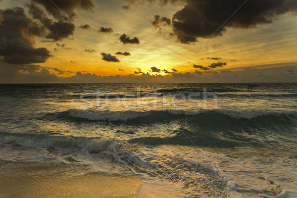 Ocean răsărit apă nori apus peisaj Imagine de stoc © actionsports
