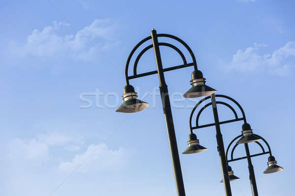 Rue lumières modernes lumière ciel bleu ville [[stock_photo]] © actionsports